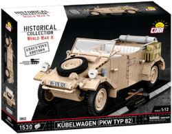 Německý velitelský vůz Kübelwagen PKW TYP 82 COBI 2802 - Executive Edition WWII 1:12