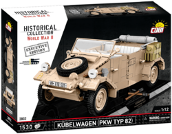 Nemecký veliteľský automobil Kübelwagen PKW TYP 82 COBI 2802 - Executive Edition WWII 1:12