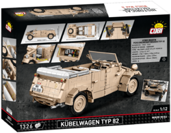 Nemecký veliteľský automobil Kübelwagen PKW TYP 82 COBI 2803 - World War II 1:12