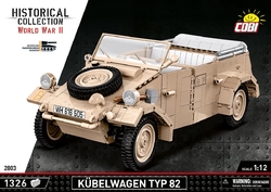 Deutscher Kommandowagen Kübelwagen PKW TYP 82 COBI 2802 – Executive Edition WWII 1:12 - kopie