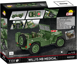 Americký terénny automobil medical Jeep Willys MB COBI 2806 - World War II 1:12