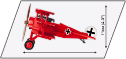 German three-plane fighter FOKKER Dr. I Red Baron COBI 2985 - Limited edition Great War - kopie