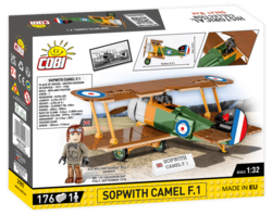 Dvojplošné stíhacie lietadlo SOPWITH CAMEL F.1 COBI 2987 - Great War