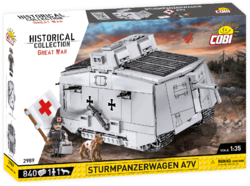 Německý tank STURMPANZERWAGEN A7V COBI 2982 - Great War - kopie