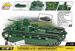 Britský lehký tank Vickers A1E1 INDEPENDENT COBI 2990 - World War II - Historical Collection