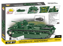 Britský lehký tank Vickers A1E1 INDEPENDENT COBI 2990 - World War II - Historical Collection