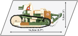 Light tank RENAULT FT VICTORY 1920 COBI 2992 - Great War - kopie