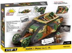 British heavy tank MARK V (Male) COBI 2984 - Great War - kopie