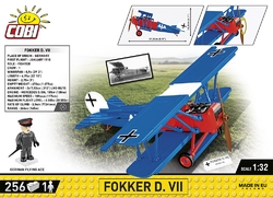 Hornoplošný stíhací letoun FOKKER E.V (D.VIII) COBI 2976 - Great War - kopie