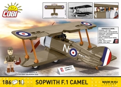 Britský dvouplošný stíhací letoun Sopwith F.1 CAMEL COBI 2999 - Great War  1:32