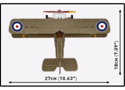 Britský dvouplošný stíhací letoun Sopwith F.1 CAMEL COBI 2999 - Great War  1:32