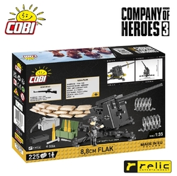 Německé protiletadlové dělo Flak 8,8 cm COBI 3047 - Company of Heroes 3