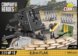 Německé protiletadlové dělo Flak 8,8 cm COBI 3047 - Company of Heroes 3