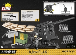 Německé protiletadlové dělo Flak 8,8 cm COBI 3047 - Company of Heroes 3
