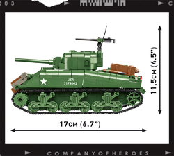 Americký tank Sherman M4A1 COBI 3044 - Company of Heroes 3