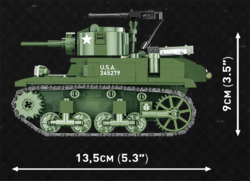 Americký lehký tank M3A1 Stuart COBI 3048 - Company of Heroes 3