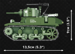 Americký stredný tank Sherman M4A1 COBI 3044 - Company of Heroes 3 - kopie