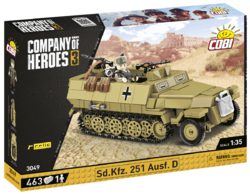 German tracked armored halftrack Sd.Kfz. 251 Ausf. D COBI 3049 - Company of Heroes