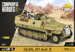 Německý kolopásový obrněný transportér Sd.Kfz. 251 Ausf. D COBI 3049 - Company of Heroes