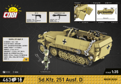 Armoured personnel carrier Sd.Kfz. 251/1 Ausf. A COBI 2552 - World War II - kopie