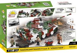 Německý těžký tank PzKpfW VI ausf. B KÖNIGSTIGER (Tiger II) COBI 3112 - Limited Edition WW II 1:35