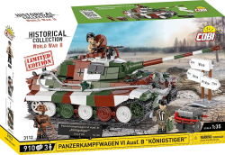 Německý těžký tank PzKpfW VI ausf. B KÖNIGSTIGER (Tiger II) COBI 3112 - Limited Edition WW II 1:35