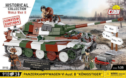 Německý těžký tank PzKpfW VI ausf. B KÖNIGSTIGER (Tiger II) COBI 3112 - Limited Edition WW II 1:35