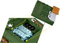 Amerikanischer Mittlerer Panzer Sherman M4A3 COBI 2570 - Worls War II - kopie