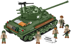 Amerikanischer Mittlerer Panzer Sherman M4A3 COBI 2570 - Worls War II - kopie