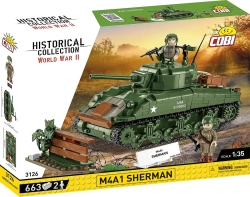 American medium tank M4A1 Sherman COBI 3126 - World War II 1:35