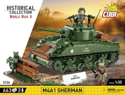 American Sherman M4A1 Medium Tank COBI 3044 - Company of Heroes 3 - kopie