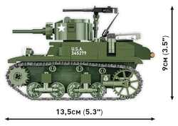 Americký lehký tank M3 Stuart COBI 3129 - World War II 1:35