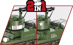 Americký lehký tank M3 Stuart COBI 3129 - World War II 1:35