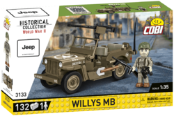 Americký ozbrojený terénny automobil Jeep Willys MB COBI 3133 - World War II 1:35