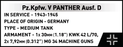Německý tank Panzer V Panther & ruské dělo 152mm ML-20 COBI 3144 - Limited Edition WW II 1:35