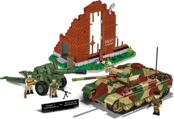 Německý tank Panzer V Panther & ruské dělo 152mm ML-20 COBI 3144 - Limited Edition WW II 1:35