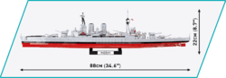 Bojová loď HMS HOOD COBI 4829 - Limitovaná edícia WW II - kopie