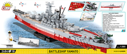 Japonská bitevní loď Jamato (Yamato) COBI 4832 - Executive edition WW II