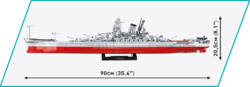 Japonská bitevní loď Jamato (Yamato) COBI 4832 - Executive edition WW II