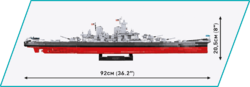 Bitevní loď USS IOWA (BB-61 / USS MISSOURI (BB-63) COBI 4812 - World War II - kopie