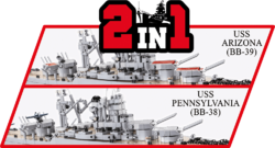 US Battleship USS Arizona BB-39 COBI 4843 - World War II - kopie