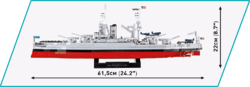 US-Schlachtschiff USS Arizona BB-39 COBI 4843 - World War II - kopie