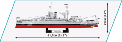 Amerikanisches Schlachtschiff der USS Missouri COBI 4837 - World War II - kopie