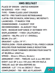 Britský lehký křižník HMS Belfast COBI 4821-World War II - kopie
