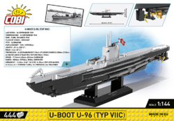 Nemecký ponorkový čln U-96 typ VIIC COBI 4845 - Limited Edition WW II - kopie