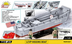 Americký vyloďovací čln LCVP-HIGGINS BOAT deň D COBI 4848 - Limited Edition WW II 1:35 - kopie
