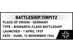 Bitevní loď TIRPITZ COBI 4853 - World War II 1:700