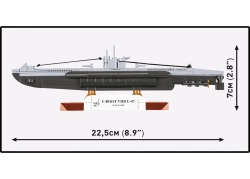 German submarine U-Boot VIIC U-96 COBI 4857 - World War II 1:300 - kopie