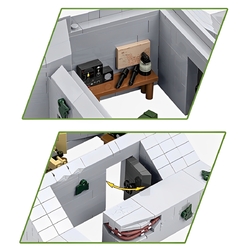Německé bojové opevnění bunkr Regelbau 667 COBI 3136 - World War II 1:35