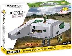 Německé bojové opevnění bunkr Regelbau 667 COBI 3136 - World War II 1:35